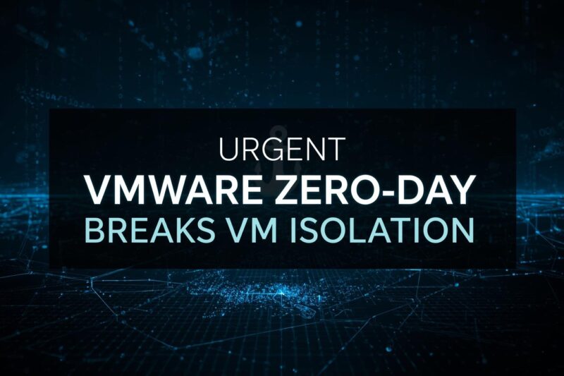 Urgent VMware Warning: Zero‑Day VM Escape Discovered