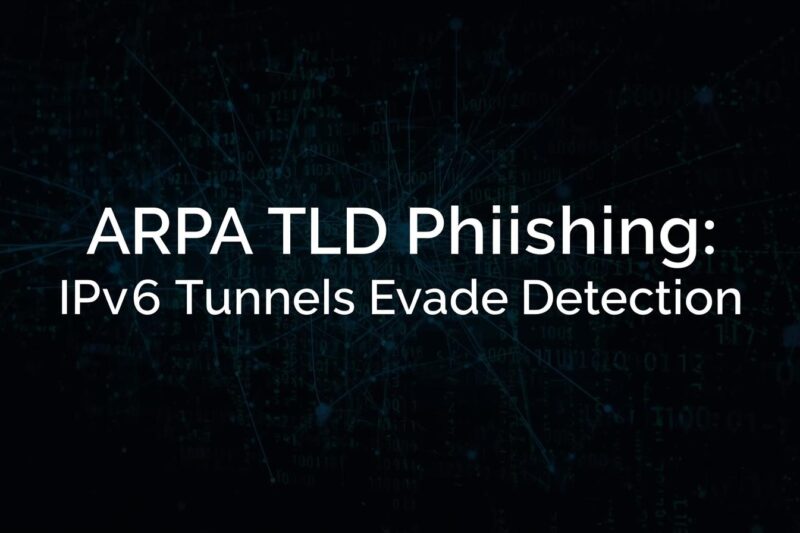 ARPA TLD Phishing: How IPv6 Tunnels Evade Enterprise Defenses