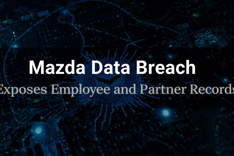 Mazda Data Breach Exposes Employee and Partner Records