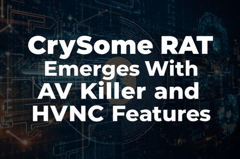 CrySome RAT Emerges as Advanced .NET Malware With AV Killer and HVNC Capabilities