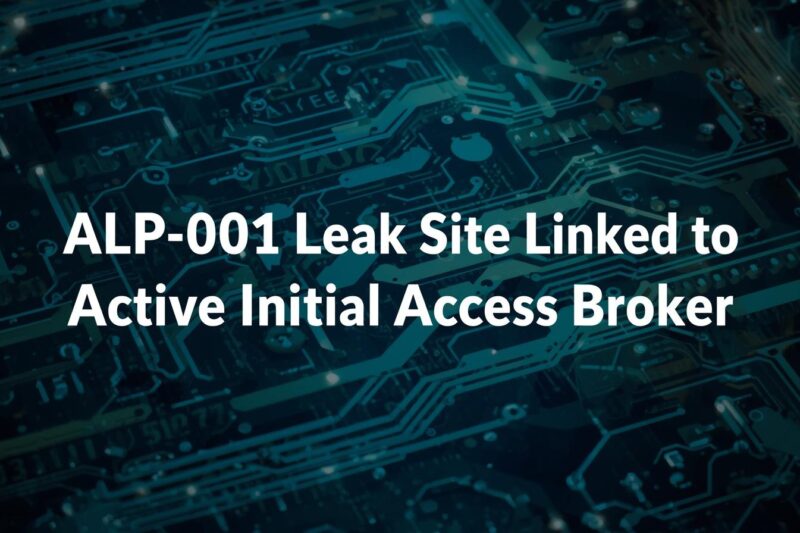 New ALP-001 Data Leak Site Linked to Active Initial Access Broker