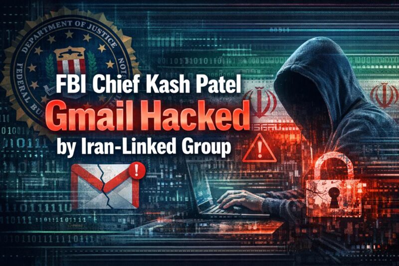 FBI Chief Kash Patel’s Gmail Account Was Hacked by Iranian Hackers