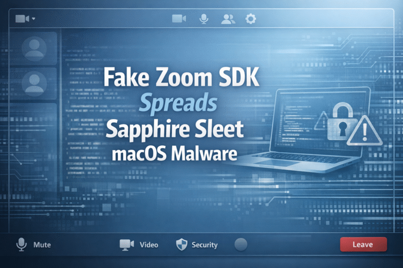 Fake Zoom SDK Update Spreads Sapphire Sleet Malware on macOS