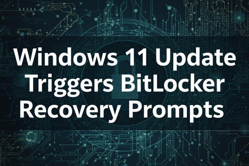 Windows 11 BitLocker Recovery Key Issue After Updates