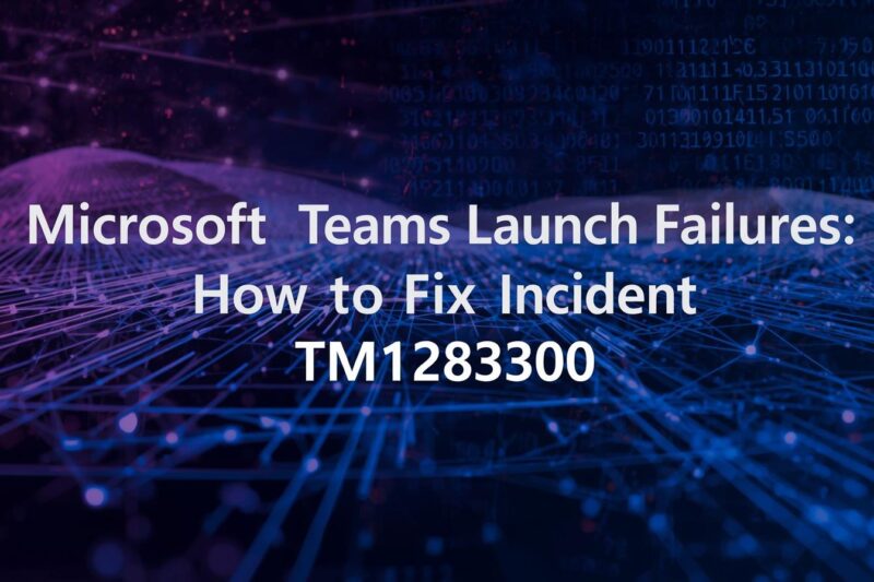 Microsoft Teams Launch Failures: Fixing the Build-Caching Outage (TM1283300)