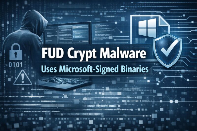 FUD Crypt Malware Uses Microsoft-Signed Binaries to Evade Detection