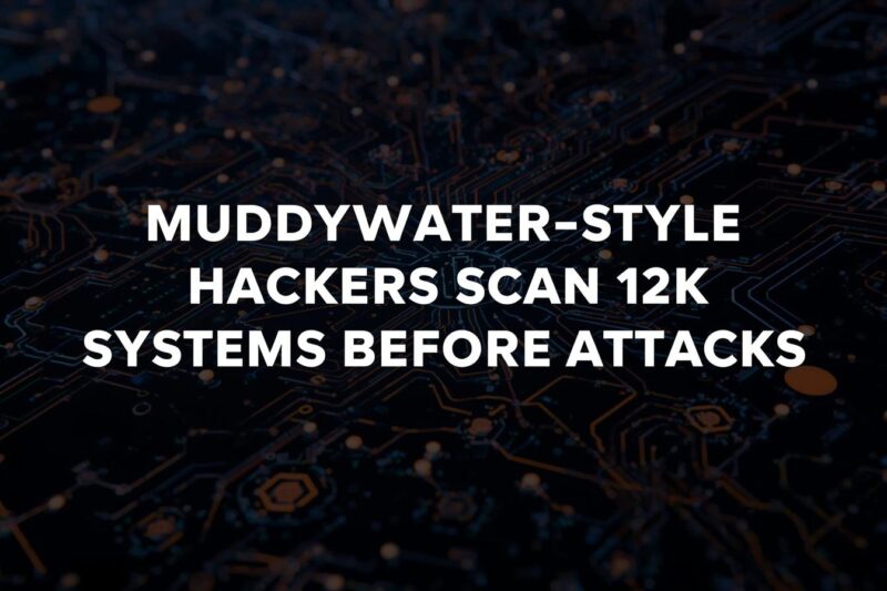 MuddyWater Hackers Launch Massive 12K-System Cyber Scan