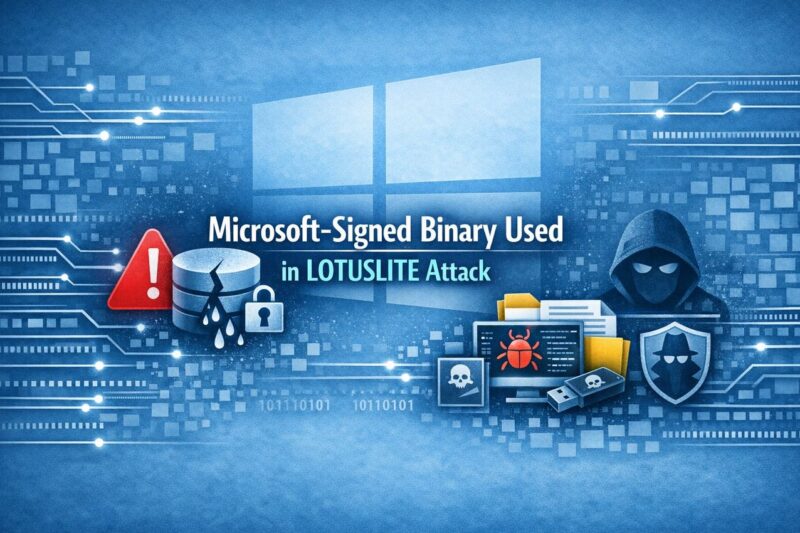 Microsoft-Signed Binary Used in LOTUSLITE Espionage Attack