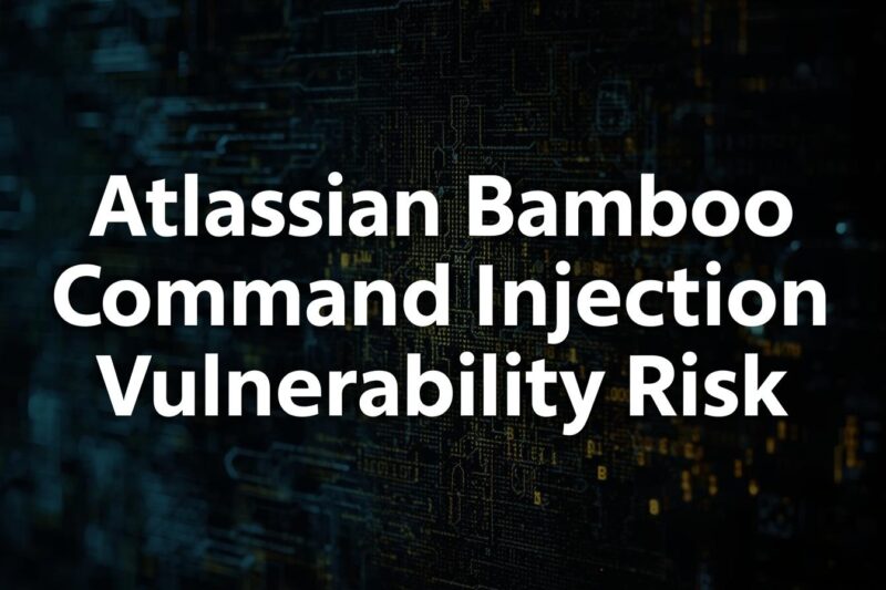 Critical Atlassian Bamboo Vulnerability: Your CI/CD Pipeline Could Be at Risk