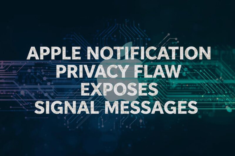 Apple Notification Privacy Flaw: Lessons for Mobile Security