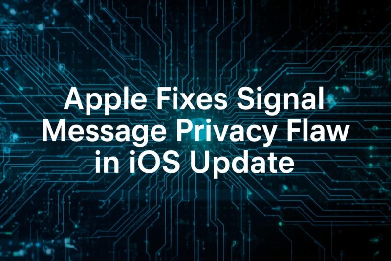 Apple Notification Privacy Flaw Exposed Deleted Signal Messages