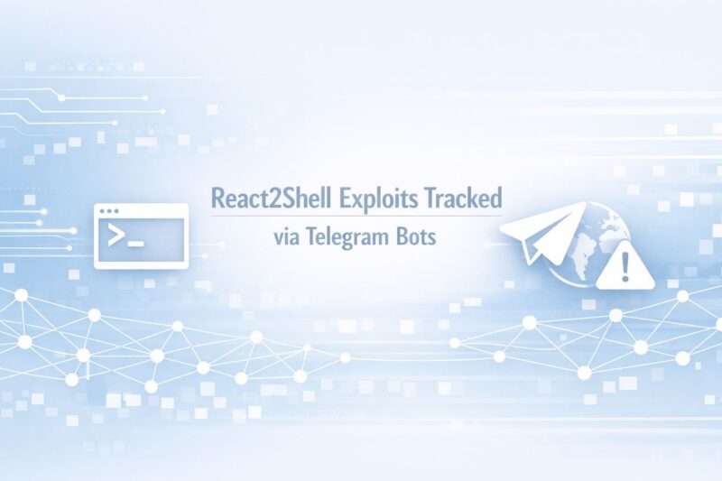 React2Shell Exploits Tracked via Telegram Bots (CVE-2025-55182)