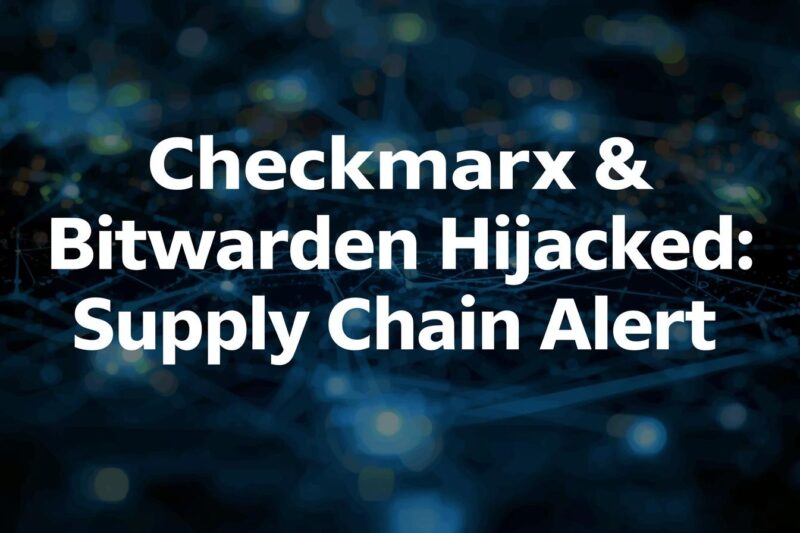 Software Supply Chain Crisis: Checkmarx and Bitwarden Hijacked by TeamPCP