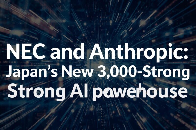 The NEC-Anthropic Alliance: Building Japan’s AI-Native Security Powerhouse