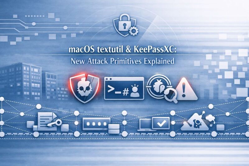 Design as a Weapon: macOS ‘textutil’ and KeePassXC Exposed as Automation Attack Primitives