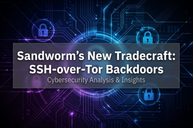 Sandworm’s New Tradecraft: How SSH-over-Tor Tunnels Create Persistent Backdoors