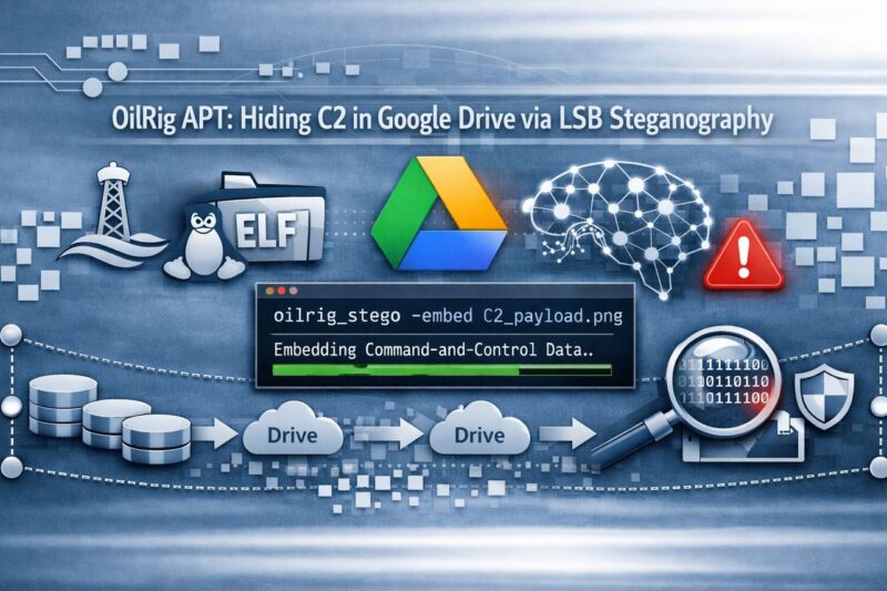 Covert Espionage: OilRig Exploits LSB Steganography and Google Drive for C2 Hidden in Plain Sight
