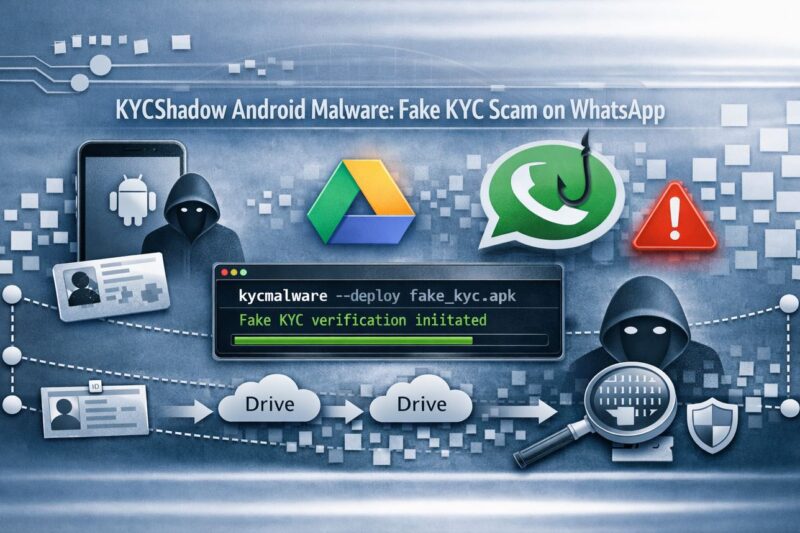 KYCShadow: New Android Banking Malware Exploits Fake KYC Workflows and WhatsApp Delivery