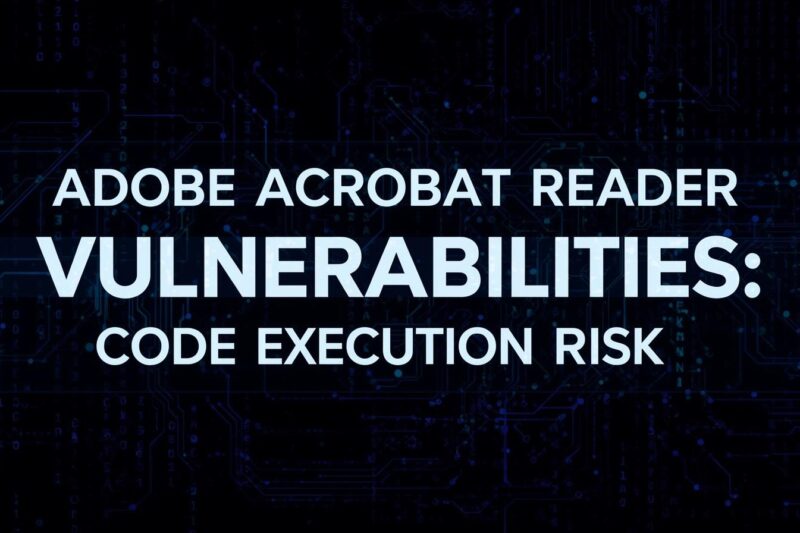 Adobe Acrobat Reader Vulnerabilities: Critical Code Execution Risks and Security Patch Guidance