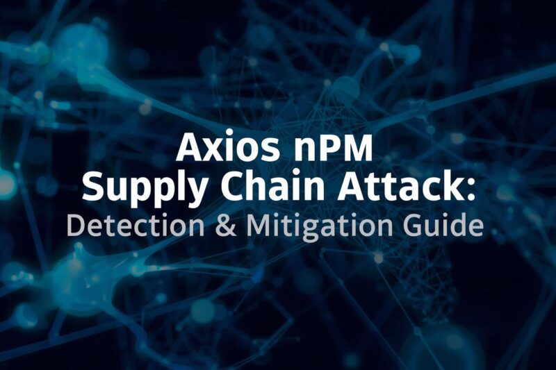 Axios npm Supply Chain Attack: Detection, Risks, and Mitigation Guide 
