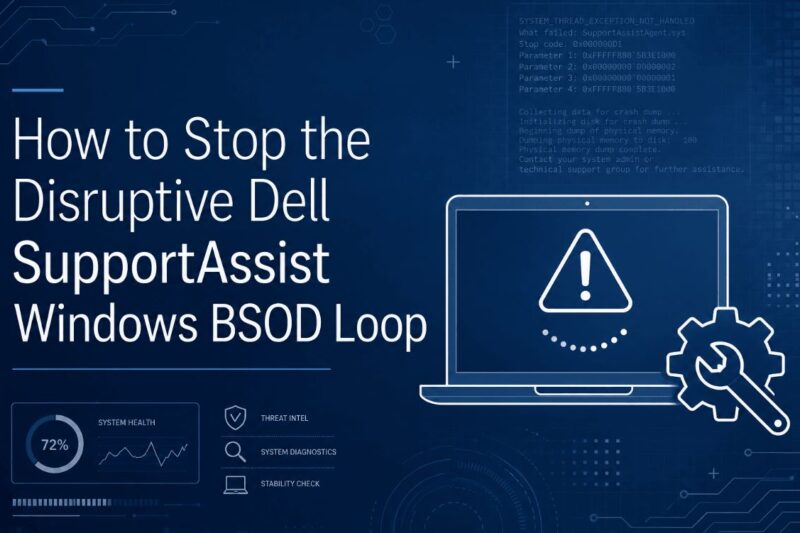 How to Stop the Disruptive New Dell SupportAssist Windows BSOD Loop