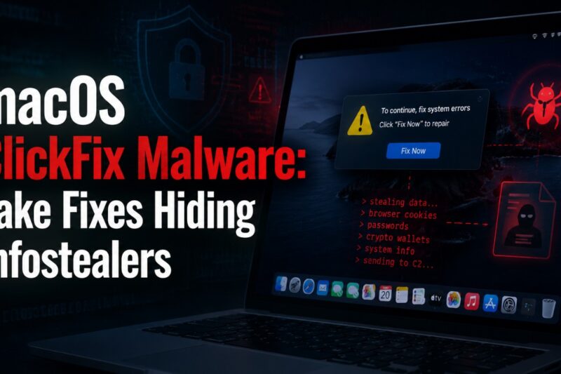 macOS ClickFix Malware: Fake Fixes Hiding Infostealers