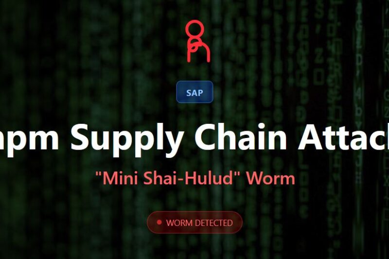 Worm Alert: SAP npm Packages Weaponized to Steal Cloud and AI Secrets