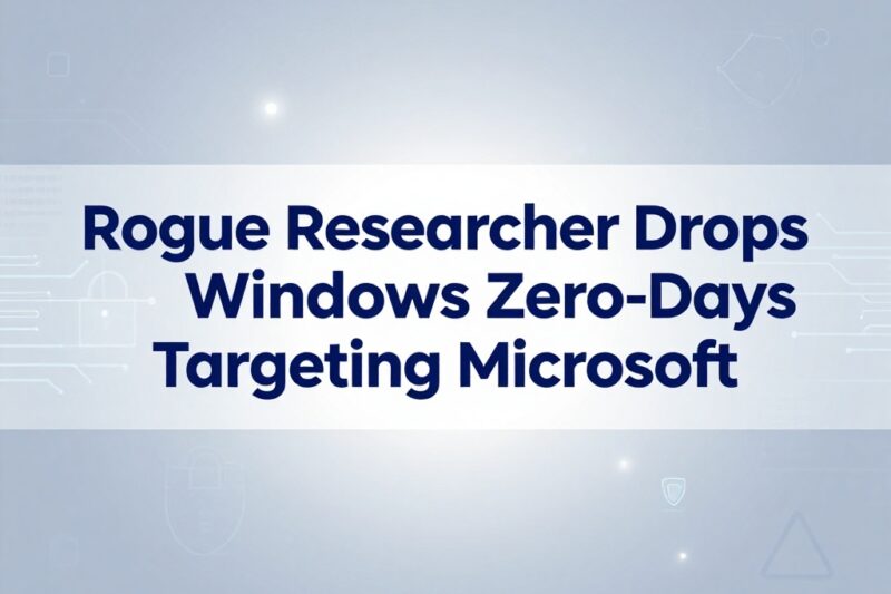 Rogue Researcher Drops New Windows Zero-Days, Targets Microsoft