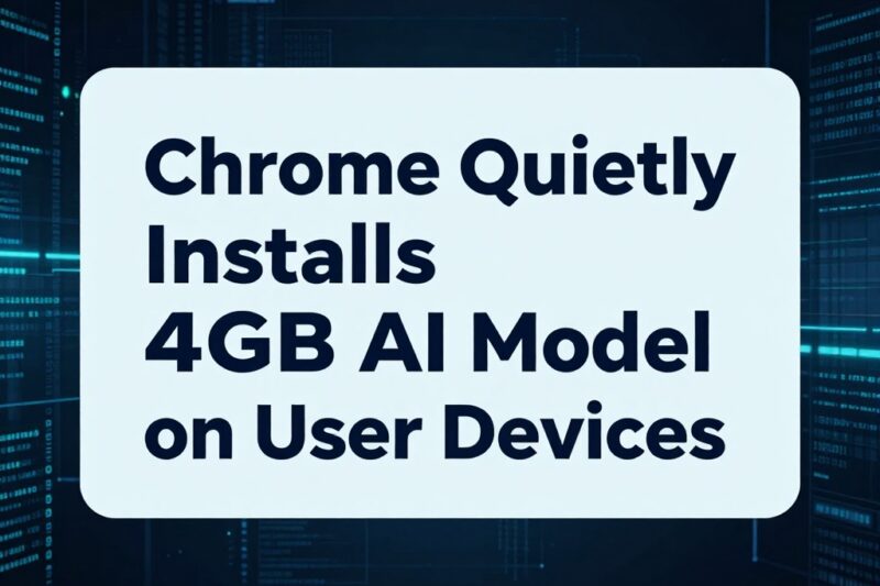 Chrome Quietly Installing 4GB AI Model on Devices Without Consent