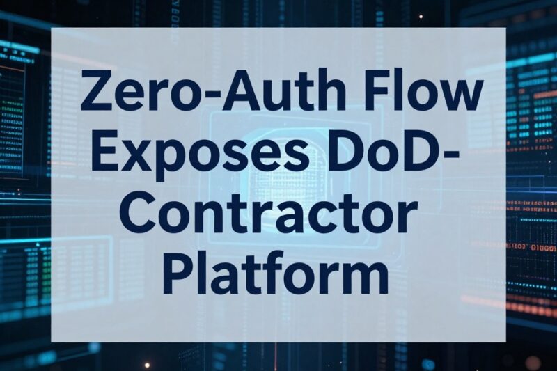 Zero‑Auth Flaw Exposes DoD Contractor to Cross‑Tenant Data Breach