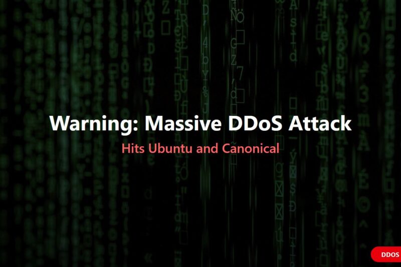 Massive DDoS Attack Takes Down Ubuntu and Canonical Services