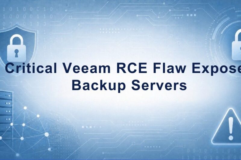 Critical Veeam Vulnerability Enables RCE on Backup Servers
