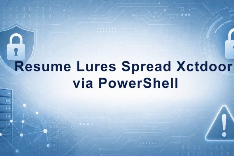 Resume-Themed LNK Files Deploy Xctdoor in Stealthy Windows Attack