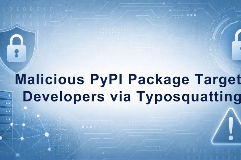 Malicious PyPI Package Exploits Typosquatting to Deploy Backdoor