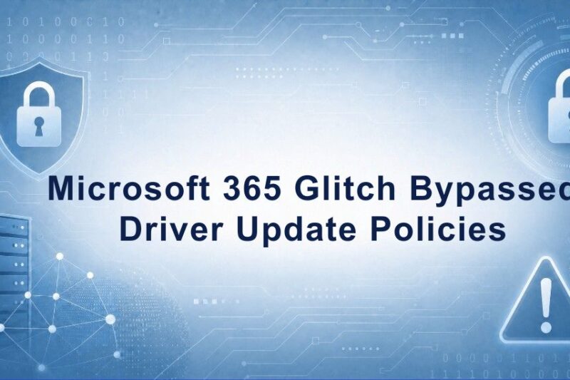 Microsoft 365 Glitch Bypassed Windows Driver Controls