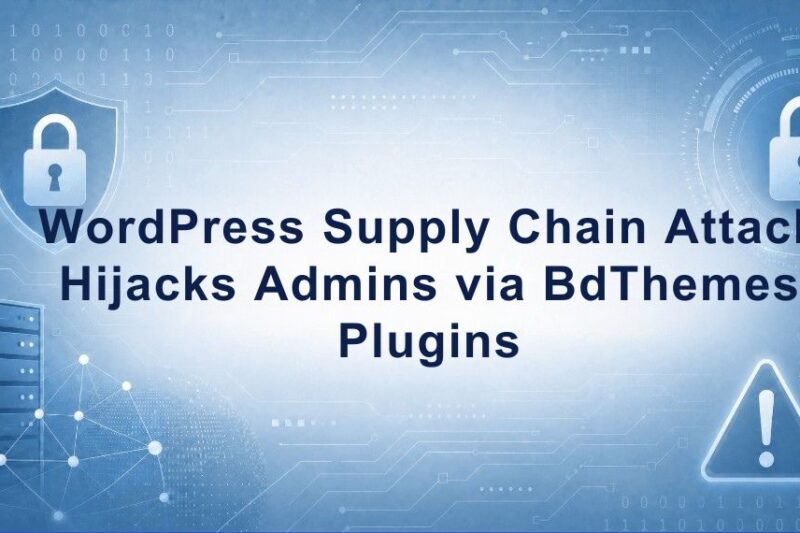 BdThemes Supply Chain Attack Uses Trusted Plugins to Hijack WordPress Sites